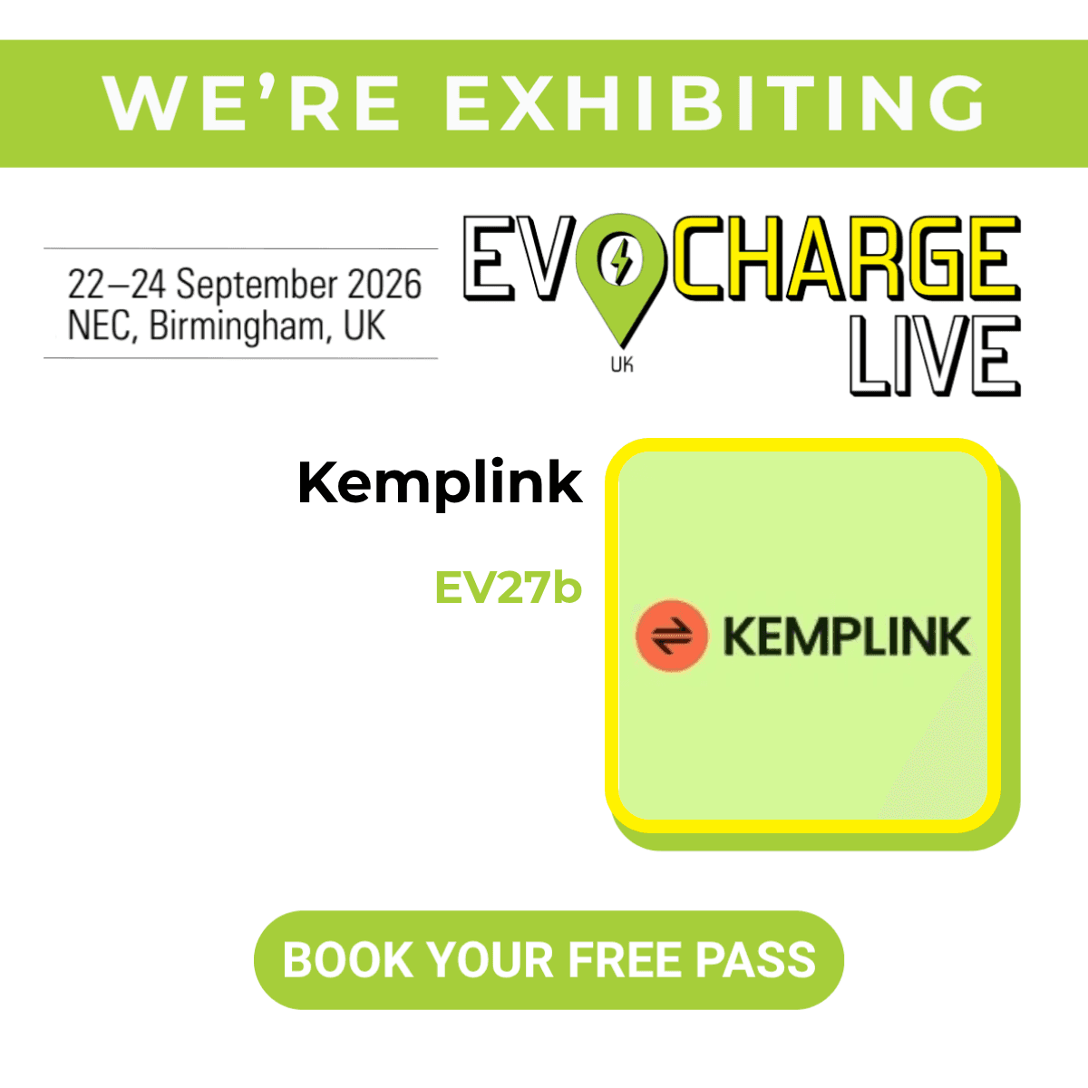 Kemplink Showcases EV Charging Solutions at EV Charge Live UK 2026